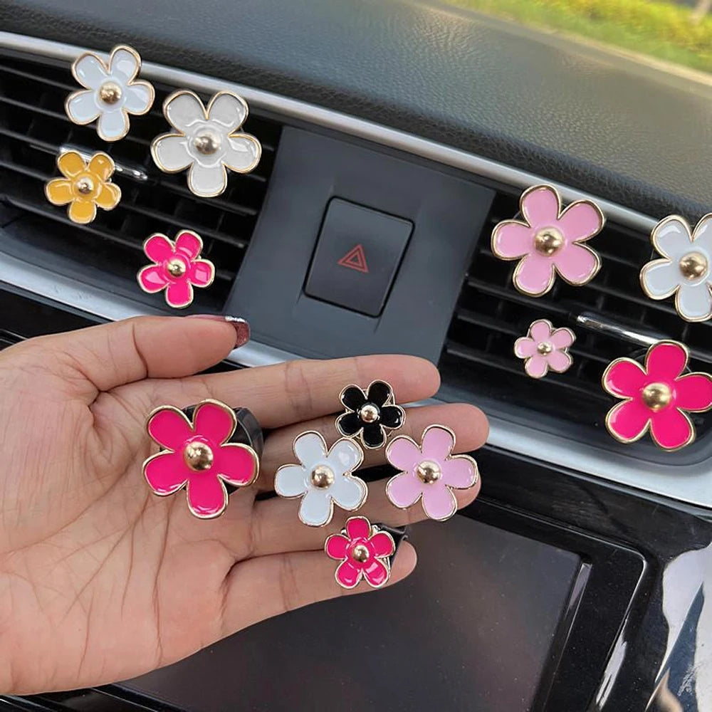 Air Freshener - 4pcs Flower Air Vent Clip