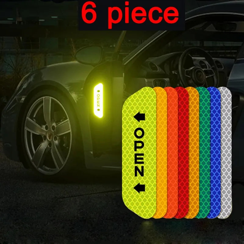 Sticker - 6pcs Reflective Warning Strips