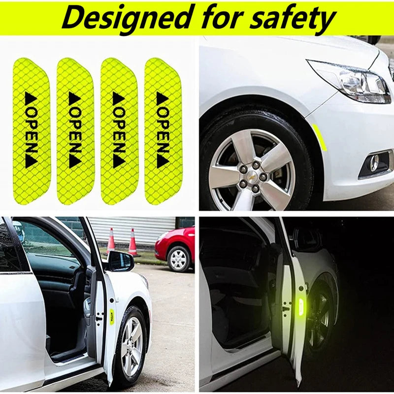 Sticker - 6pcs Reflective Warning Strips