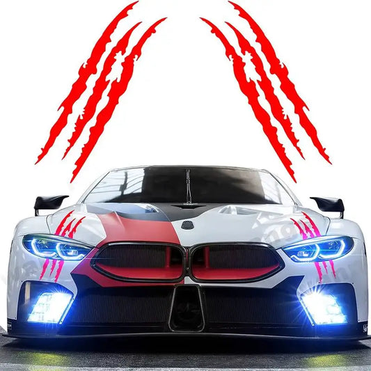 Sticker - 2 pcs Monster Claw Marks for Headlights