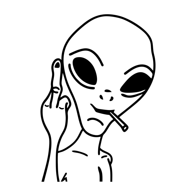 Sticker - Funny Alien