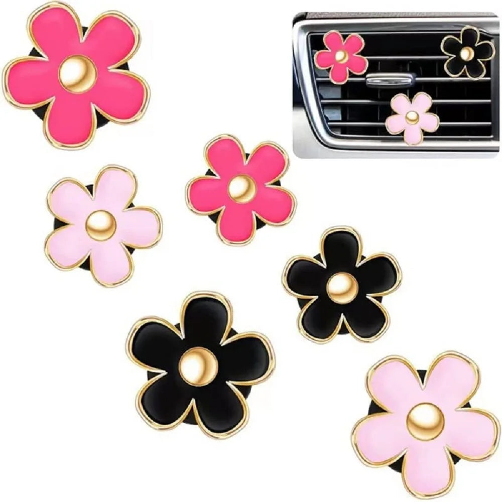 Air Freshener - 4pcs Flower Air Vent Clip