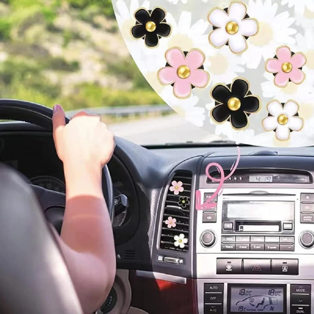 Air Freshener - 4pcs Flower Air Vent Clip